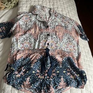Boho Babe PJ Salvage short pjs set